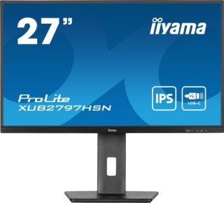 iiyama monitor iiyama usb-c, lan, dp-out (dock), 300cd