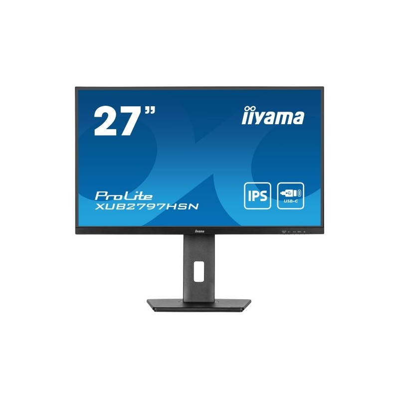 iiyama monitor iiyama usb-c, lan, dp-out (dock), 300cd