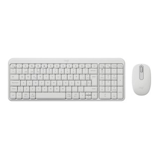 logitech teclado + mouse logitech mk250 inalambrico blanco