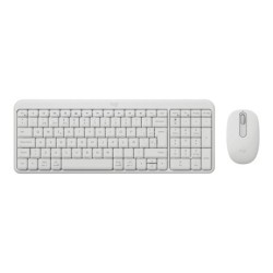 logitech teclado + mouse logitech mk250 inalambrico blanco