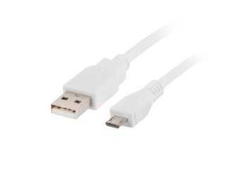 cable usb lanberg 2.0 macho/micro usb macho 1m blanco