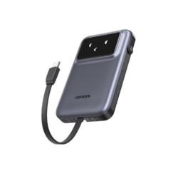power bank ugreen uno 10000mah 30w 1xusb-c 1xusb-a pantalla tft cable integrado