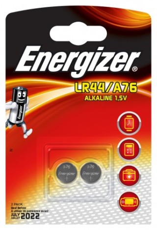 energizer blister 2 pilas de boton modelo a76/lr44 energizer 639317
