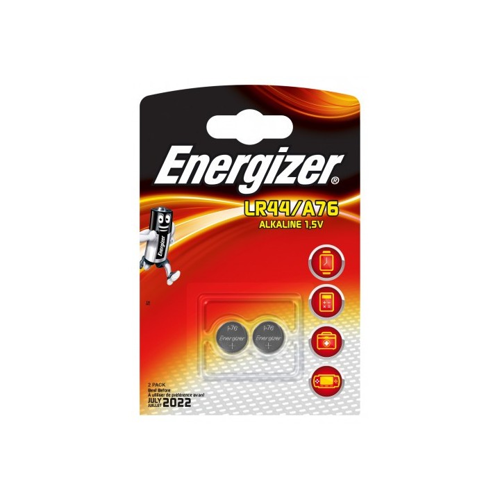 energizer blister 2 pilas de boton modelo a76/lr44 energizer 639317