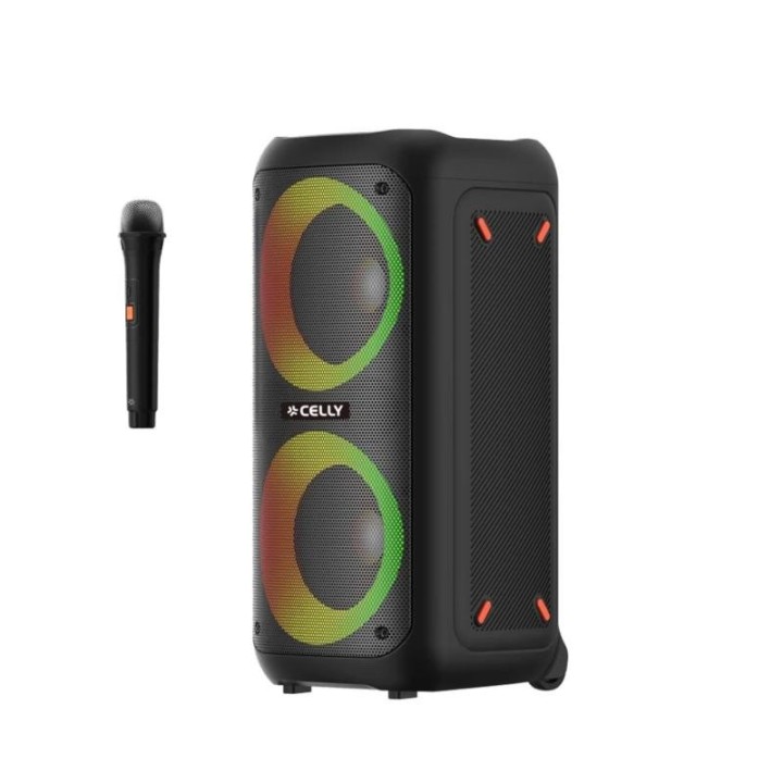 celly altavoz + microfono inalambrico 40w