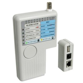 wp european cabling solution tester probador de cables wp rj11 - rj12 - rj45 - bcn - usb