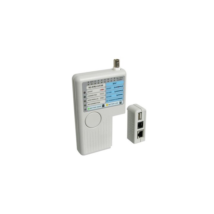 wp european cabling solution tester probador de cables wp rj11 - rj12 - rj45 - bcn - usb
