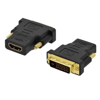 adaptador hdmi ewent dvi-d 24+1 macho a hdmi hembra negro