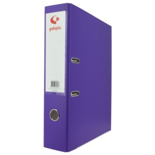 grafoplas archivador palanca 65 color morado folio lomo ancho 290x350x75 grafoplas 17279535  pack: 1