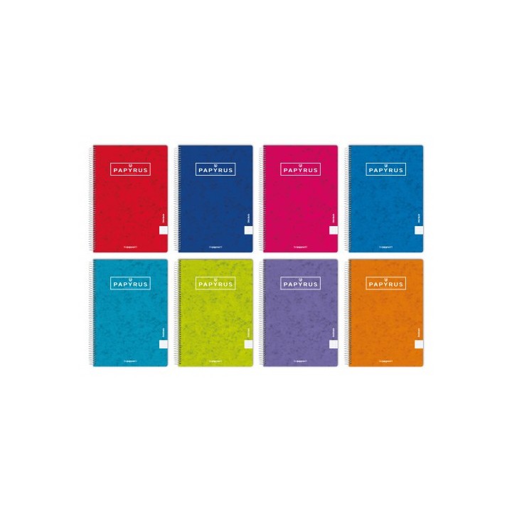 papyrus cuaderno tapa contracolada uniclasic 4o 80 hojas 90gr. 4x4 colores surtidos papyrus 8851099