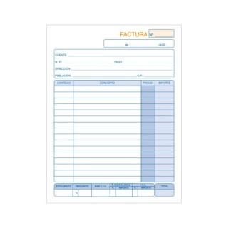 dohe talonario 50 juegos facturas duplicado (original+copia autocopiativa) 4o natural dohe 50063d  p