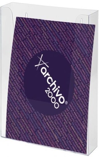 archivo 2000 portafolletos mural premium 1/3 a4 vertical 45x115x180mm archivo 2000 9006cstp
