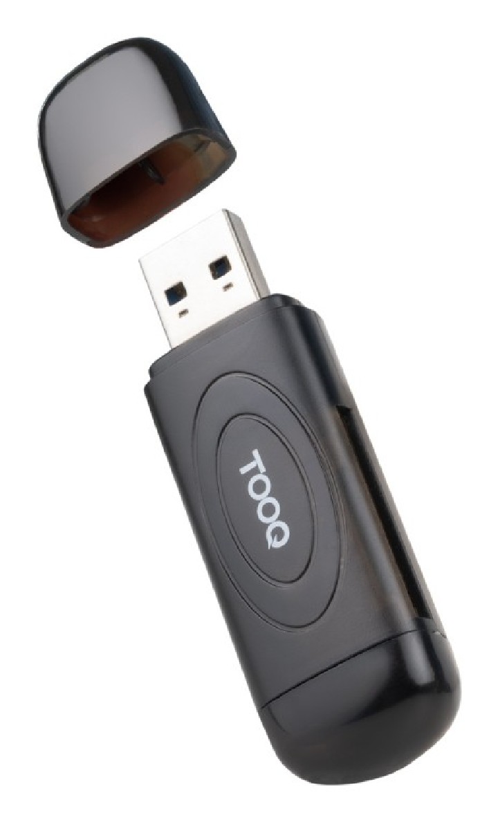 lector tarjetas tooq usb-a 3.0 sd/tf negro