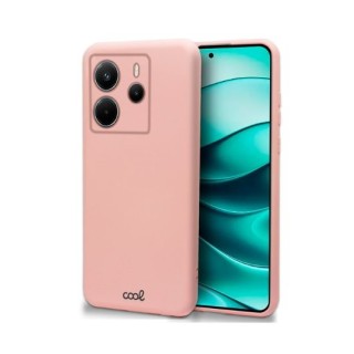 funda cool xiaomi redmi note 14 5g cover rosa silicona proteccion total camara