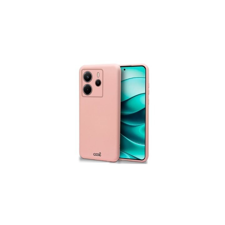 funda cool xiaomi redmi note 14 5g cover rosa silicona proteccion total camara