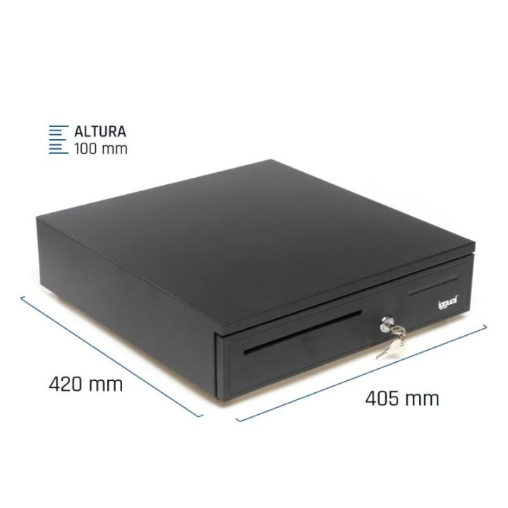 iggual cajon portamonedas iron-50 42cm 5+8 negro