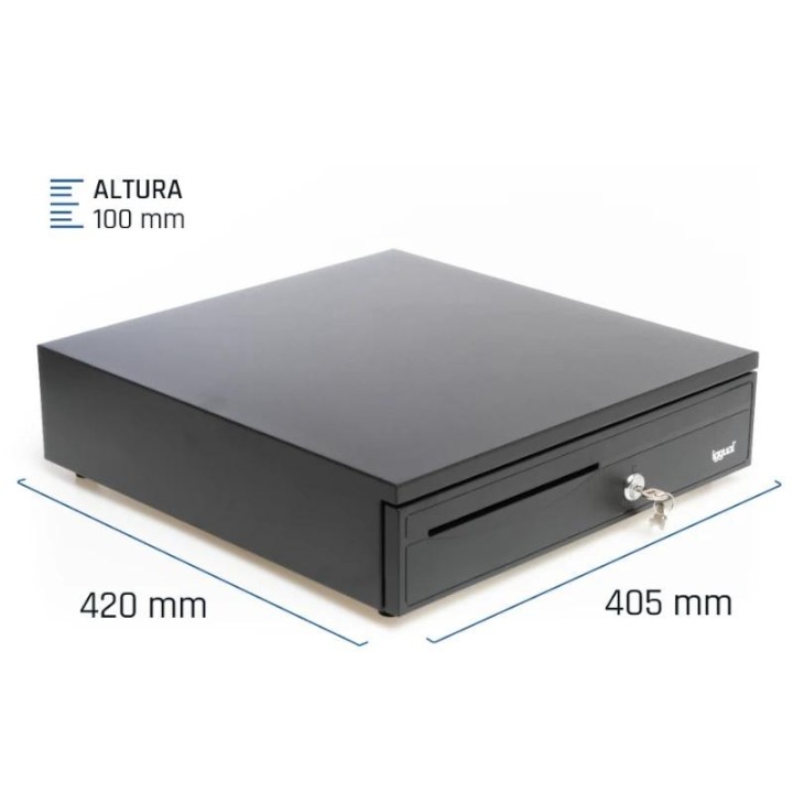 iggual cajon portamonedas iron-30 42cm 5+5 negro