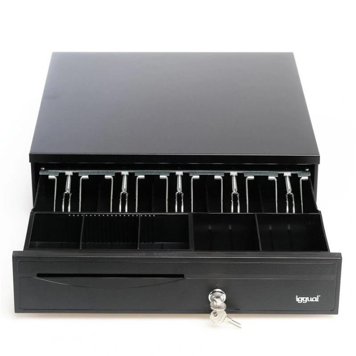 iggual cajon portamonedas iron-30 42cm 5+5 negro