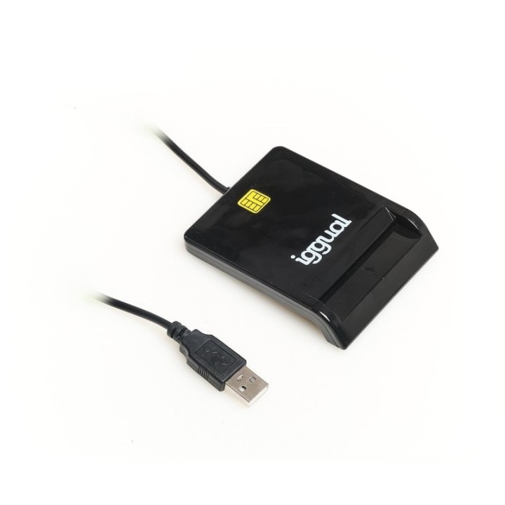 iggual lector dni sip tarjetas id usb 2.0 negro