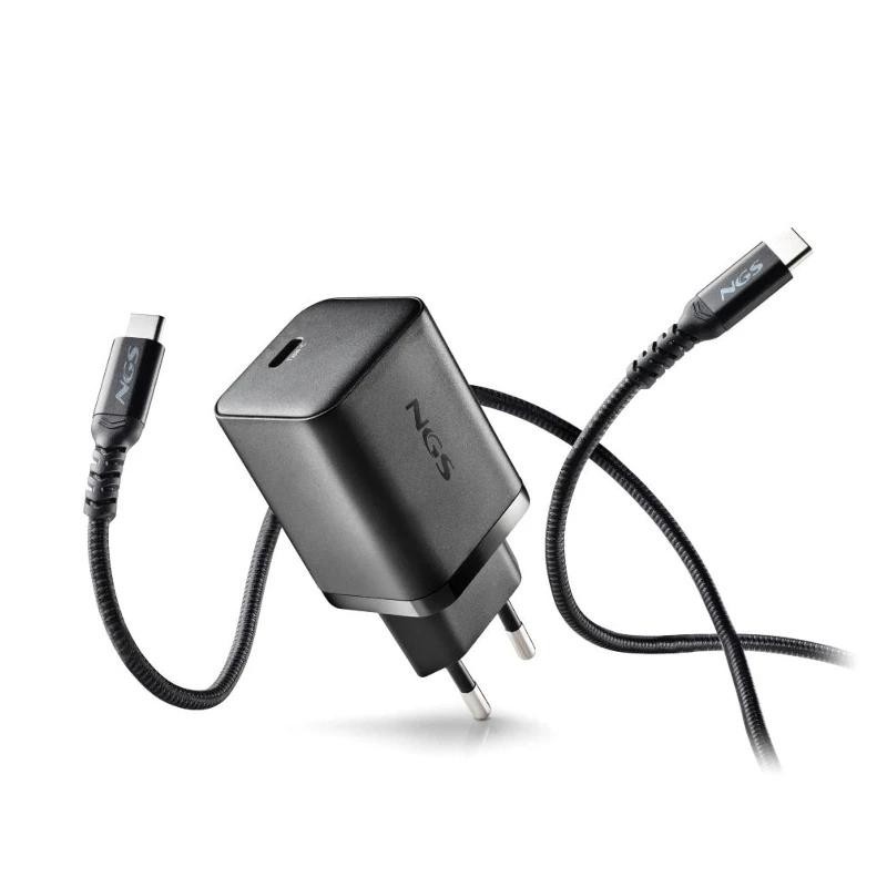 ngs cargador gan ultrarap 65w usb-c con cabl