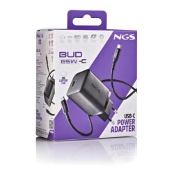 ngs cargador gan ultrarap 65w usb-c con cabl