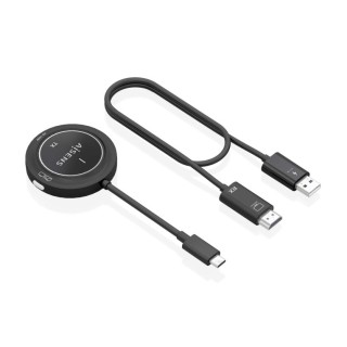 cargador usb-c a hdmi inalambrico aisens 1080p 30m + usb-c pd 100w negro
