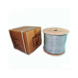 bobina de cable pepegreen cat6 rigido 305m 100%cobre gris cat 6 ftp lszh 23awg 305m red