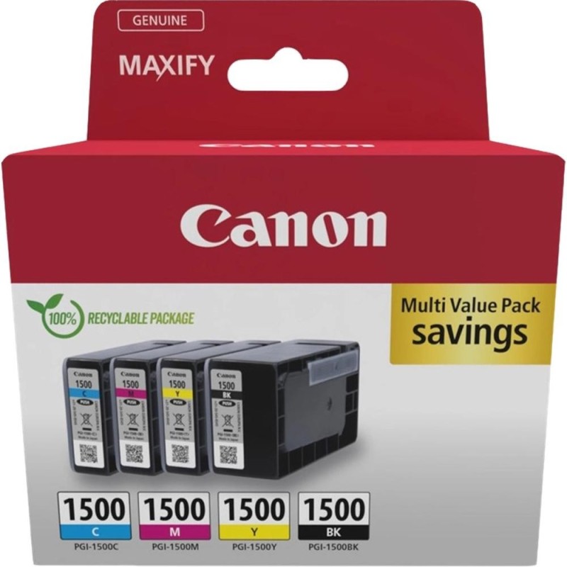 canon multipack canon pgi - 1500 b - c - m - y