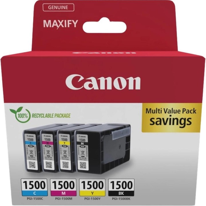 canon multipack canon pgi - 1500 b - c - m - y