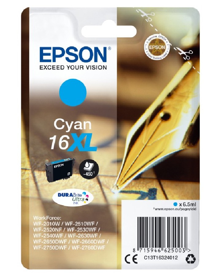 tinta epson durabrite 16 cianxl bl