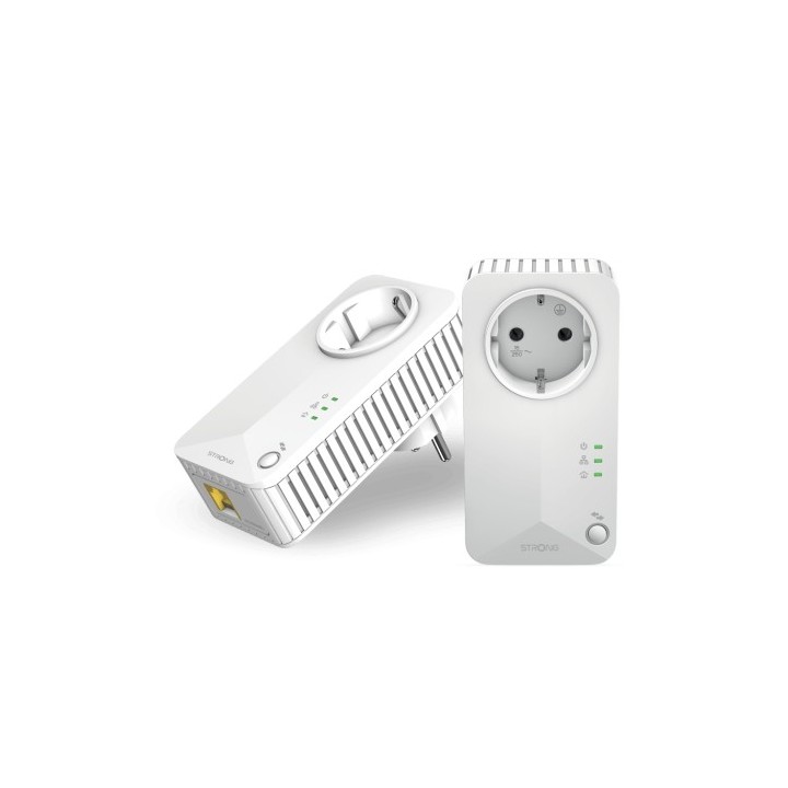 strong strong powerline 600 duo 600 mbit/s ethernet blanco 2 pieza(s)
