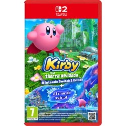 nintendo juego nintendo switch 2 -  kirby y la tierra olvidada nintendo switch 2 edition
