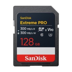 sandisk tarjeta memoria secure digital sdxc 128gb sandisk extreme pro v90 clase 10 uhs - ii u3