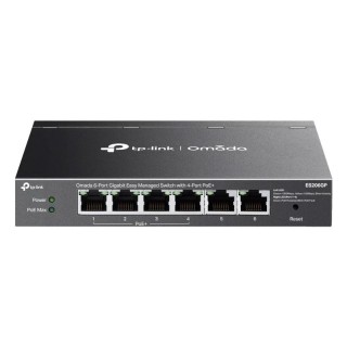 tp-link es206gp switch 4xgb poe+ 2xgb 65w desktop