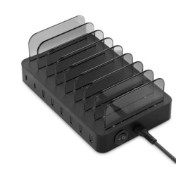conceptronic estacion de carga conceptronic ozul02b pd 6 x usb tipo a - 2 x usb tipo c - 75w
