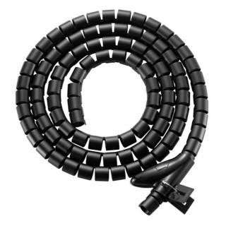 equip organizador de cables de escritorio equip en espiral 1m negro