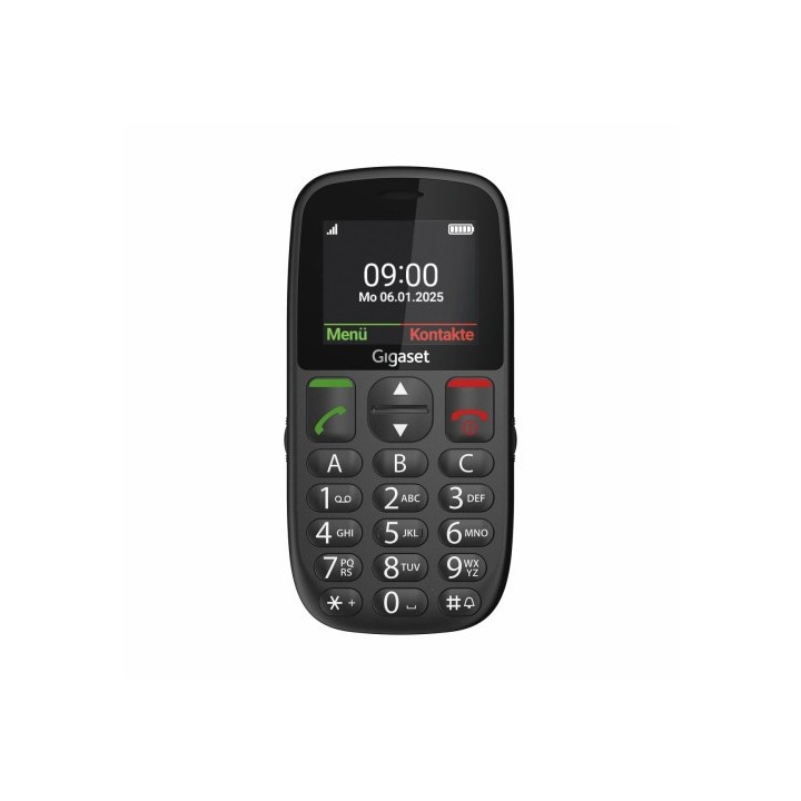 gigaset gigaset gl395 5,59 cm (2.2) 90 g negro telefono para personas mayores
