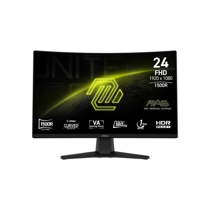 msi msi mag 242c pantalla para pc 59,9 cm (23.6) 1920 x 1080 pixeles full hd lcd negro