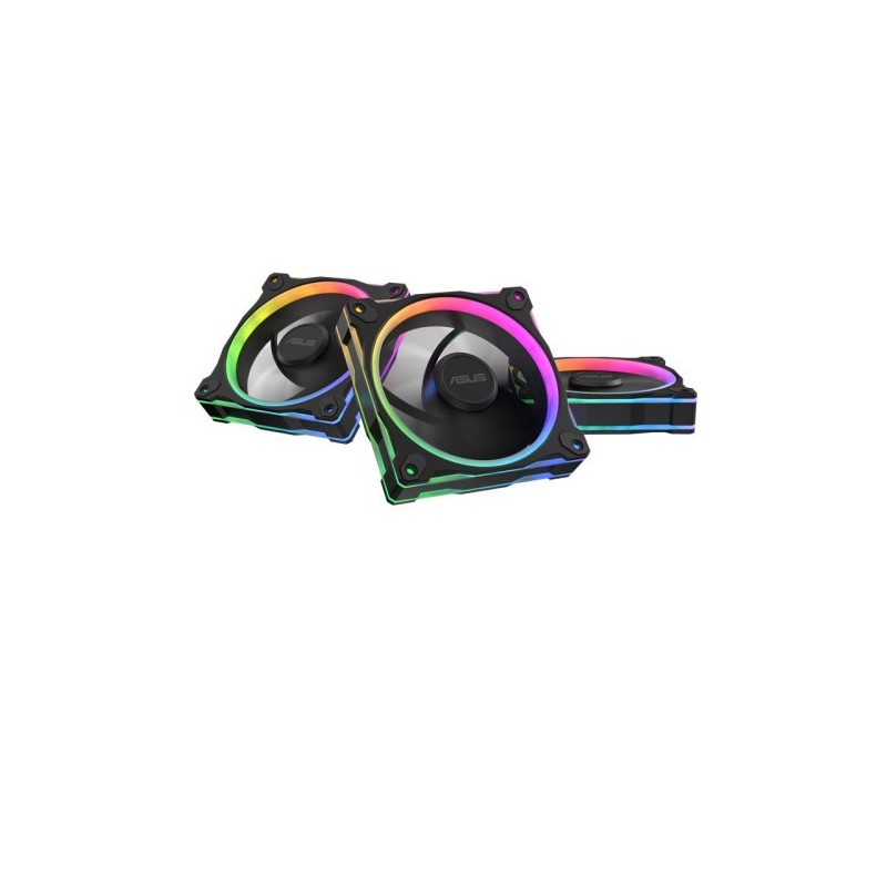 asus asus prime mr120 fan argb reverse black 3in1 carcasa del ordenador ventilador 12 cm negro 3 pie