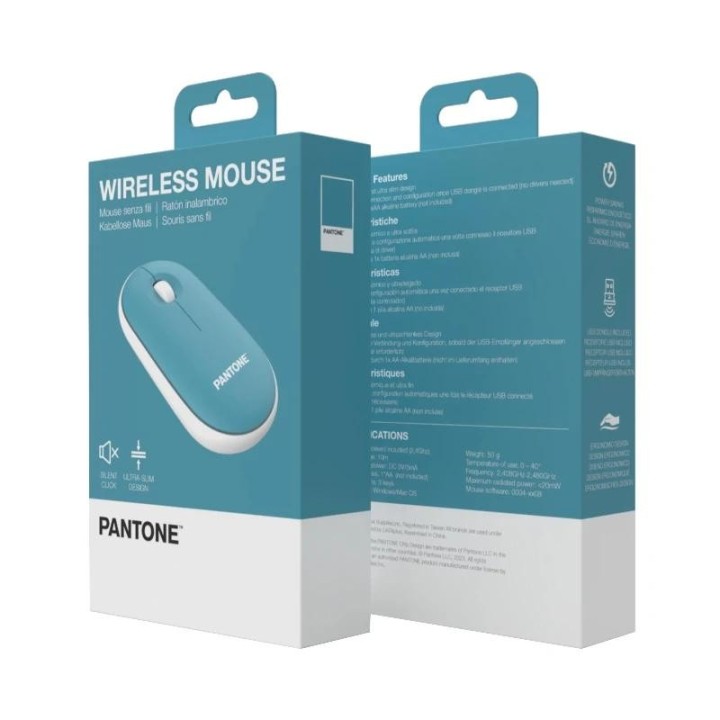 celly raton pantone inalambrico azul click silen.