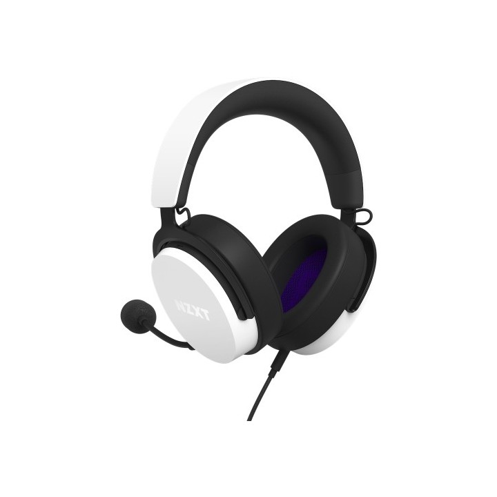 nzxt nzxt relay auriculares con microfono, dts, blanco
