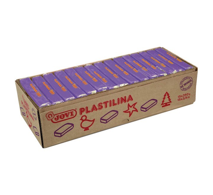 pastilla plastilina jovi 350g lila 7214