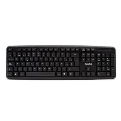 nilox teclado compacto nxkbe000002 usb negro