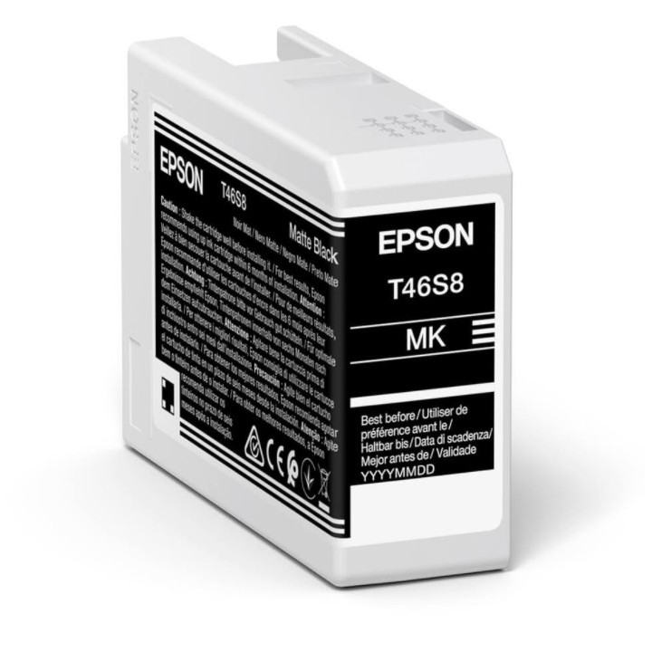 epson cartucho tinta epson singlepack matte negro t46s8 ultrachrome pro 10 ink 25ml sc - p700