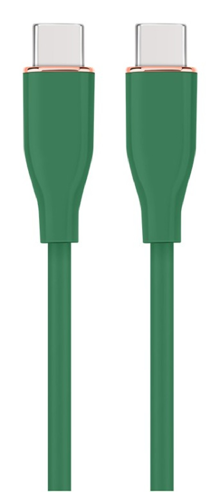 cable de carga y datos gembird (pd) tipo-c silicona alta calidad 1,5m verde