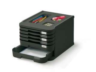 faibo modulo de 8 cajones poliestireno negro faibo 1008-02