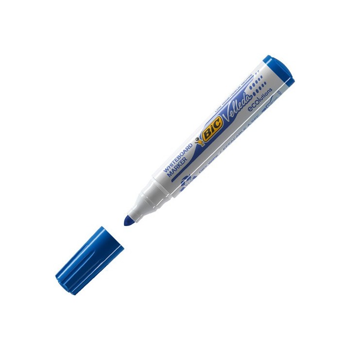 bic marcador para pizarra blanca 1701 tinta a base de alcohol trazo 1,5mm. azul velleda 904938  pack