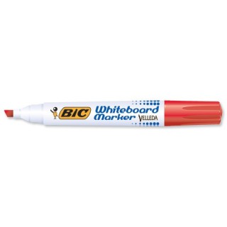 bic marcador para pizarra blanca 1751 tinta a base de alcohol trazo 3-5,5mm. rojo velleda 904948  pa