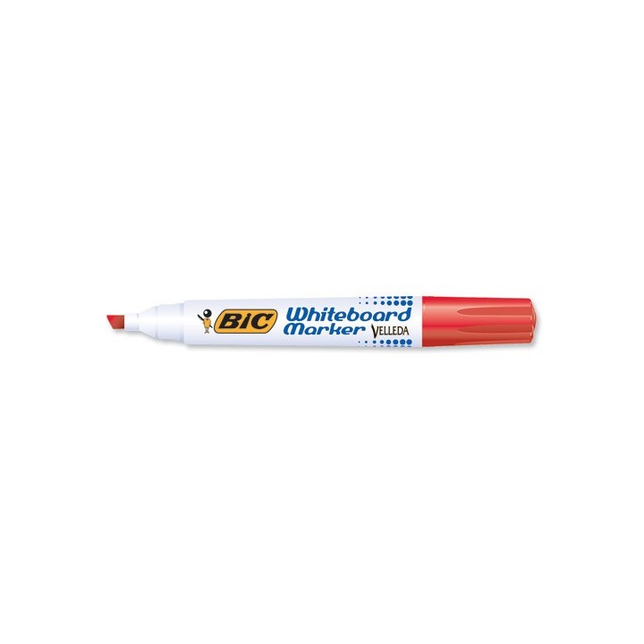 bic marcador para pizarra blanca 1751 tinta a base de alcohol trazo 3-5,5mm. rojo velleda 904948  pa