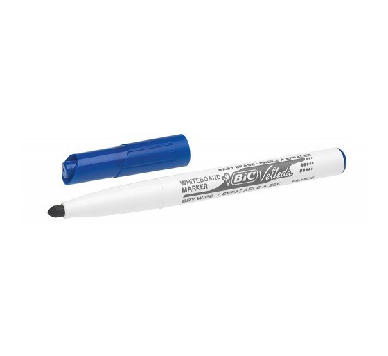 bic marcador para pizarra blanca 1741 tinta a base de acetona trazo 1,4mm. azul velleda 9581701  pac